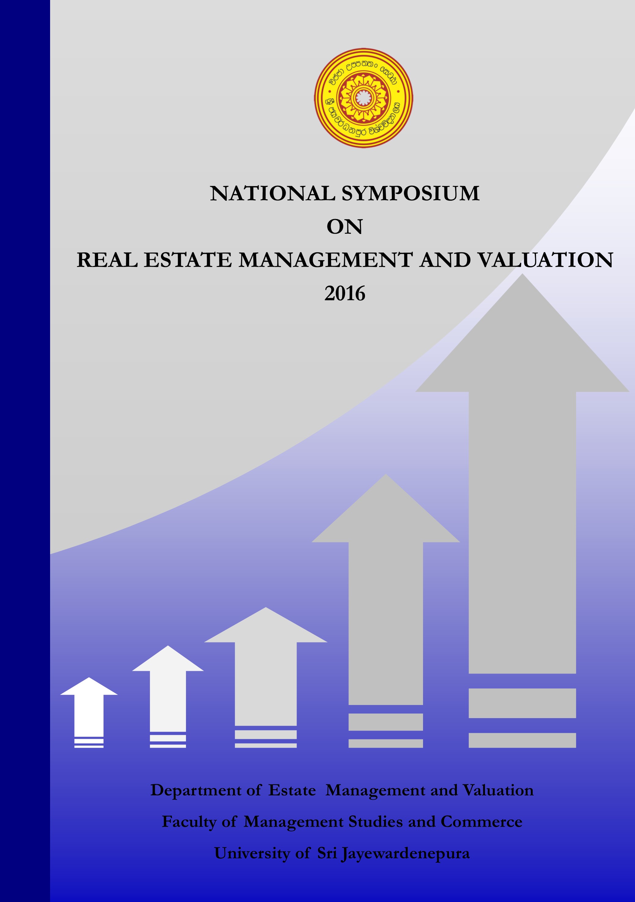 Book Cover 2016 Department Of Estate Management Valuation