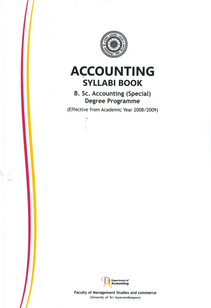 The Accounting Department has prepared and published ‘Accounting