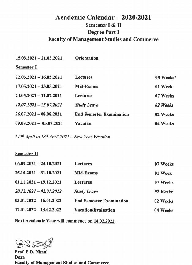 Acc Calendar 2022 Academic Calendar - Department Of Accounting