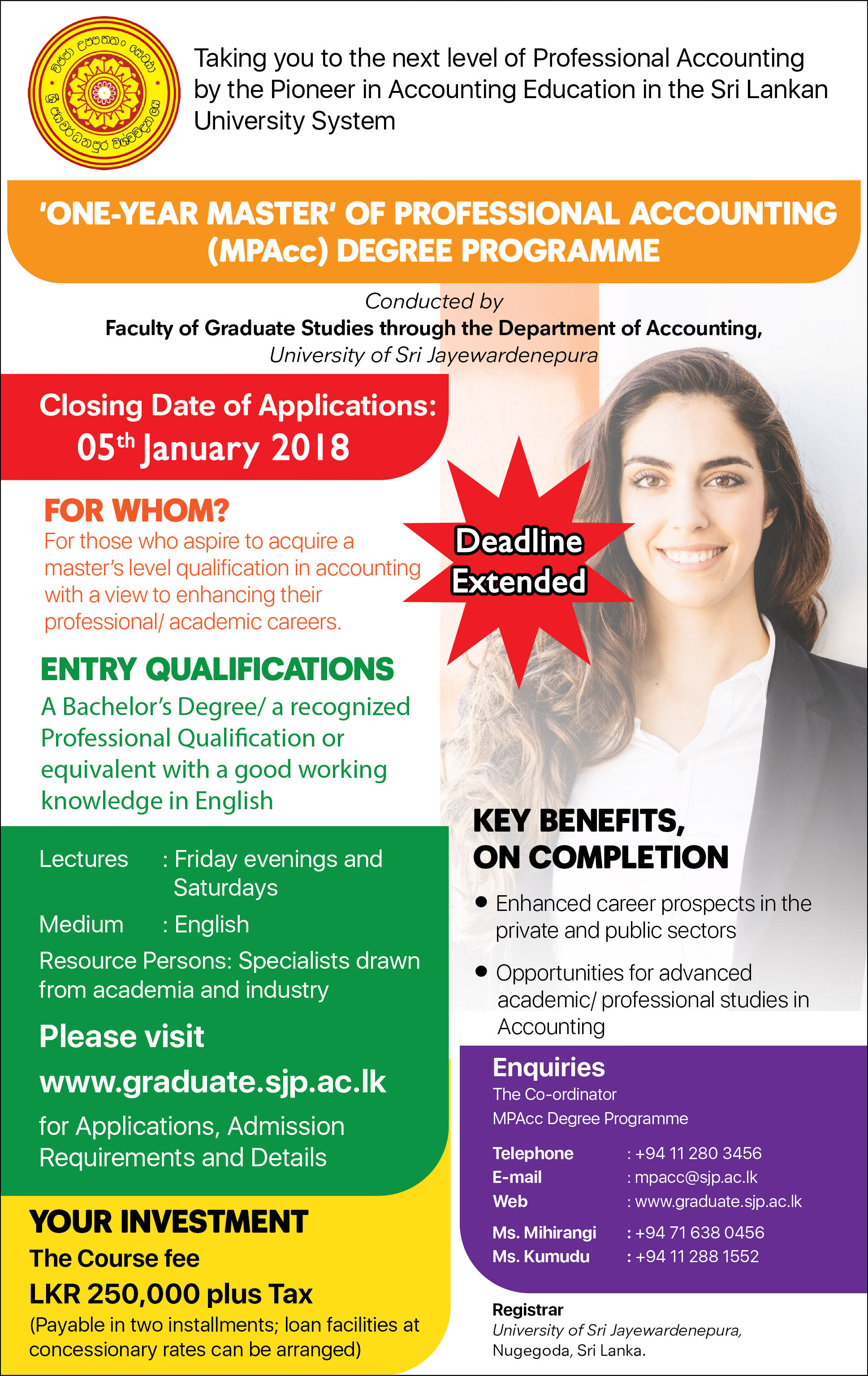 The New Intake 2018 2019 Of The MPAcc Degree Programme The 