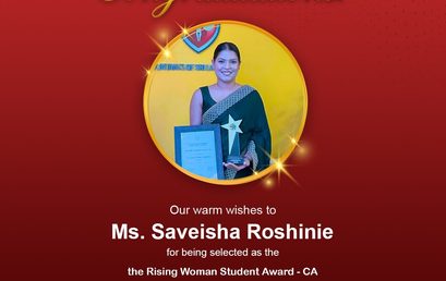 Department of Accounting Alumna Honoured with Rising Woman Student Award – CA