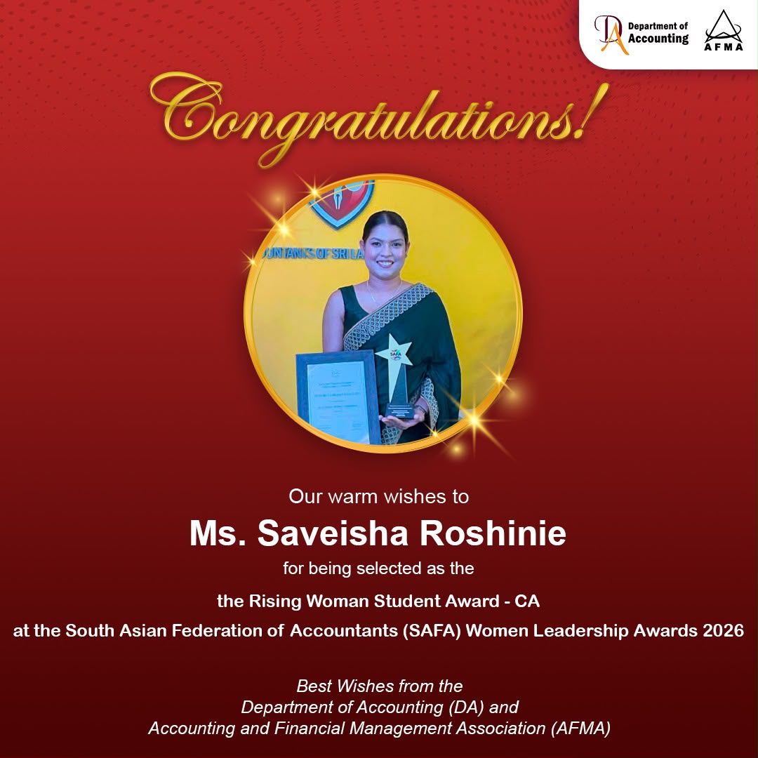 Department of Accounting Alumna Honoured with Rising Woman Student Award – CA Department of Accounting Alumna Honoured with Rising Woman Student Award – CA