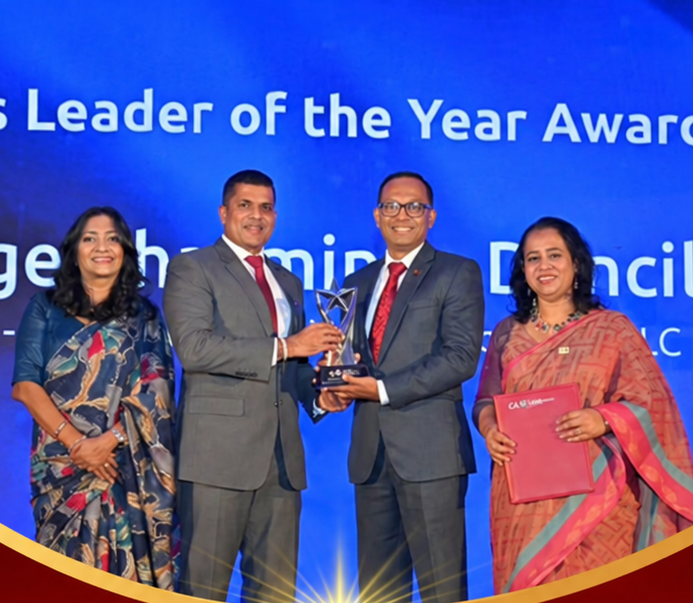 Mr. Chaminda Kumarasiri Honoured with CA Business Leader of the Year Award 2026 Mr. Chaminda Kumarasiri Honoured with CA Business Leader of the Year Award 2026