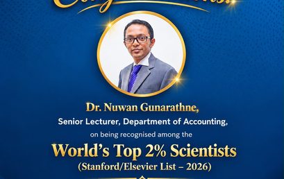 Congratulations to Dr. Nuwan Gunarathne on Being Recognized Among the World’s Top 2% Scientists.