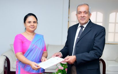 Dr. Ruwini Prasadini Dharmawardene Appointed as the Director of the International Affairs Division