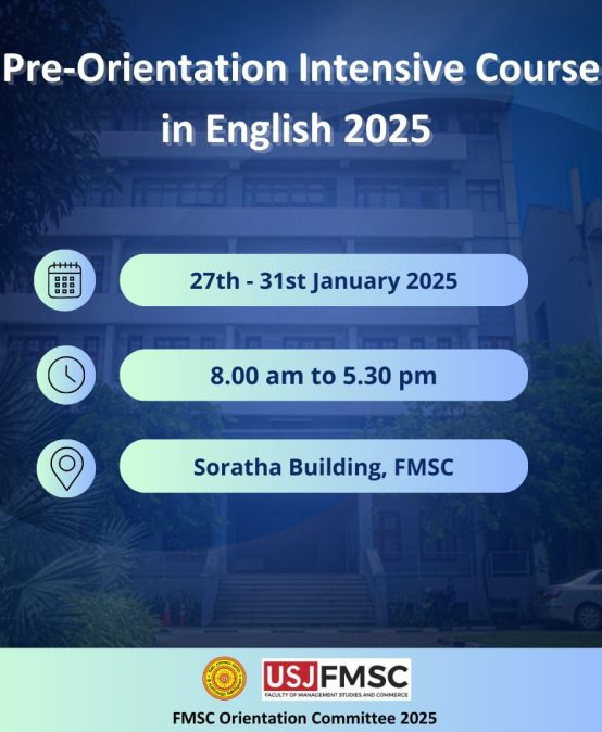 Pre-Orientation Intensive Course in Englis