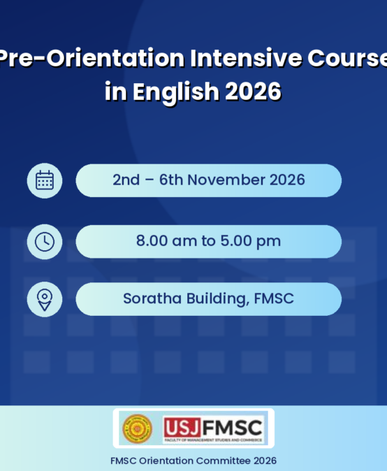 Pre-Orientation Intensive Course in English