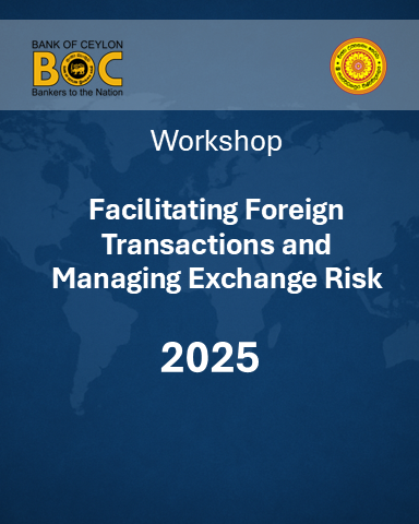 Workshop on “Facilitating Foreign Transactions and Managing Exchange Risk” – 2025 Workshop on “Facilitating Foreign Transactions and Managing Exchange Risk” – 2025