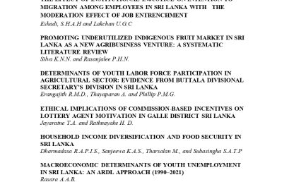 Sri Lankan Journal of Business Economics VOLUME 14 (ISSUE 2) – 2025