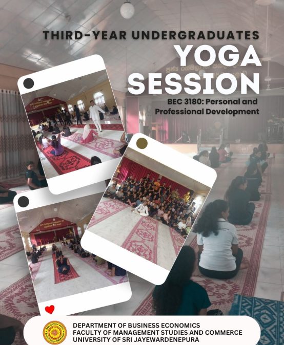 Yoga Session for Third-Year Undergraduates of the Department of Business Economics