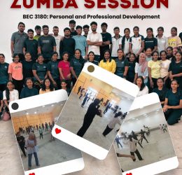 Zumba Session Conducted for BEC 3180: Personal and Professional Development