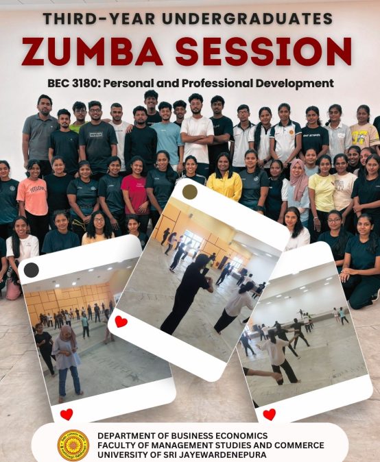 Zumba Session Conducted for BEC 3180: Personal and Professional Development