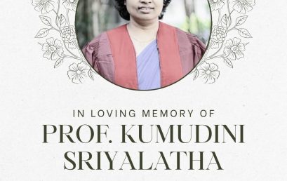 Remembering Professor Kumudini Sriyalatha