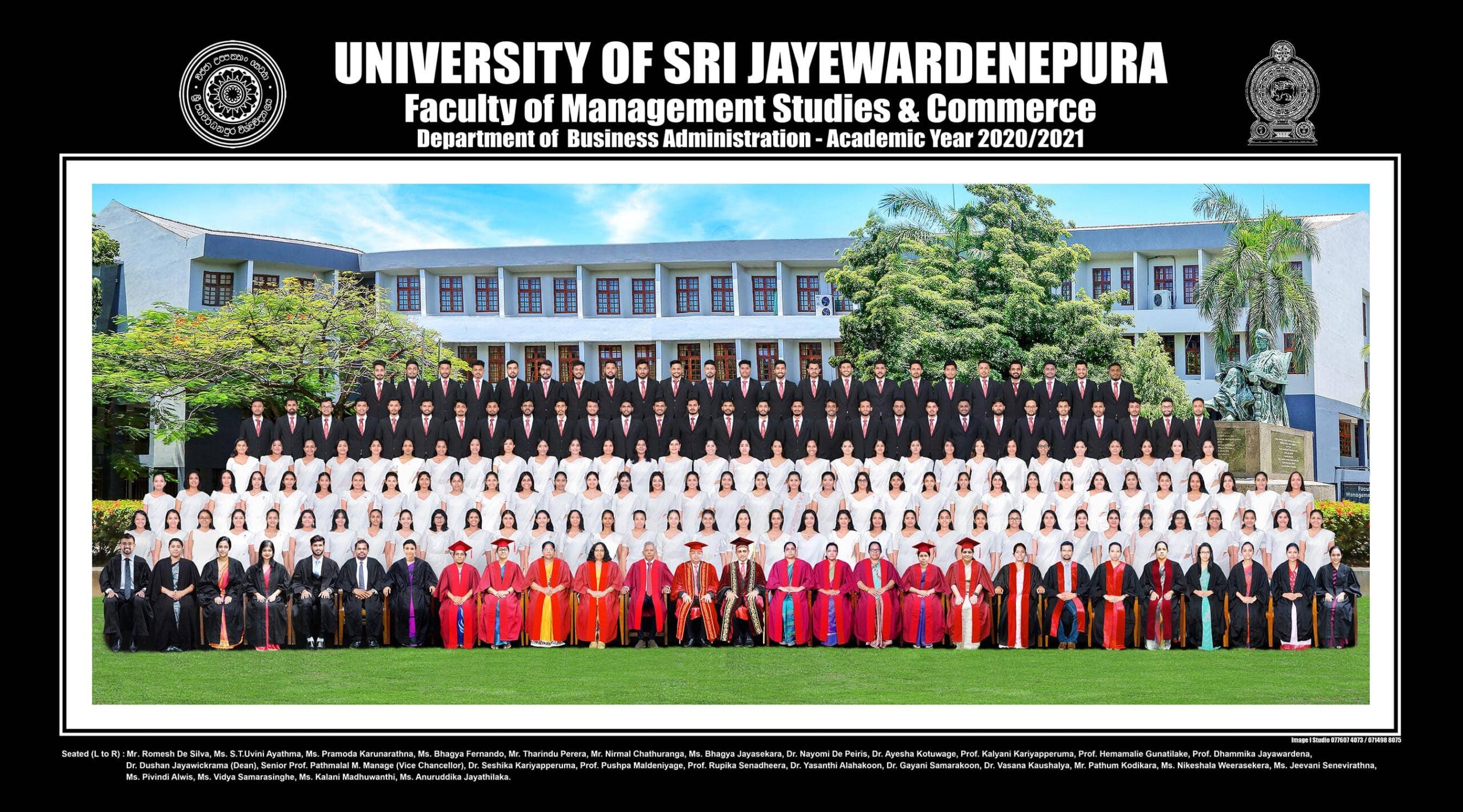 Congratulations to all graduates of the BSc Honours in Business Administration Degree – 2020/2021 batch! Congratulations to all graduates of the BSc Honours in Business Administration Degree – 2020/2021 batch!