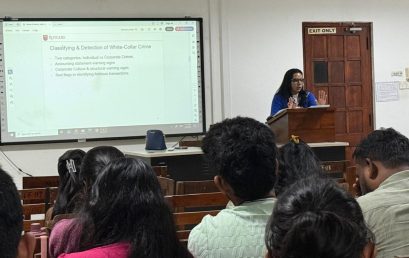 Guest Lecture on “White Collar Crime and Emerging Trends in Forensic Accounting”