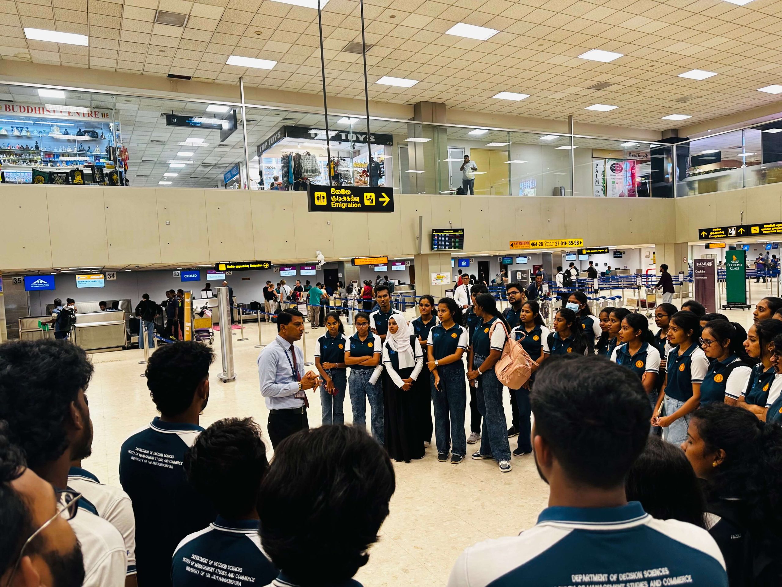 Third-year undergraduates of the Department of Decision Sciences explore Airport Passenger Experience and Air Cargo Operations at Bandaranaike International Airport