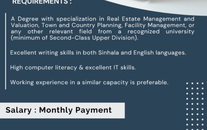 Opportunity for Aspiring Researchers in Real Estate and Valuation