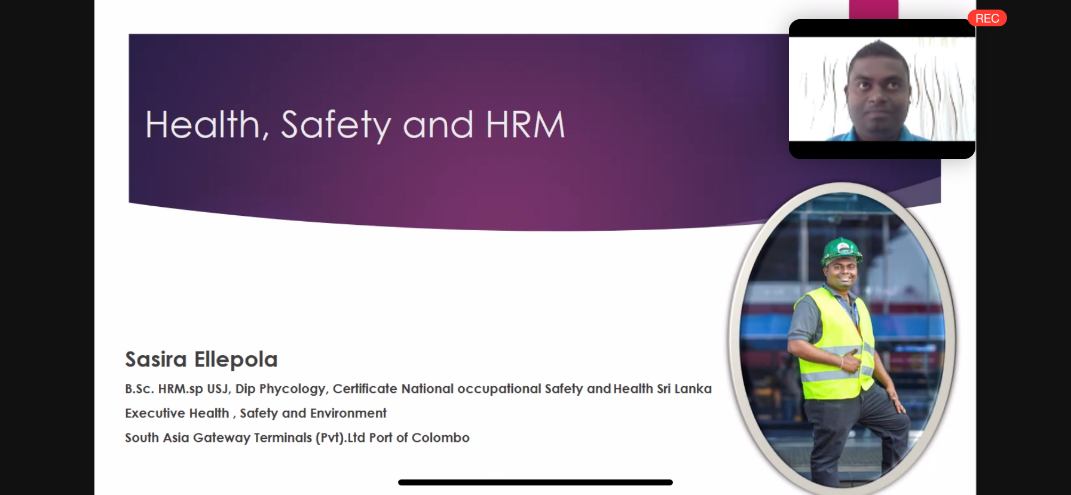 Guest Lecture on Employee Health and Safety Management