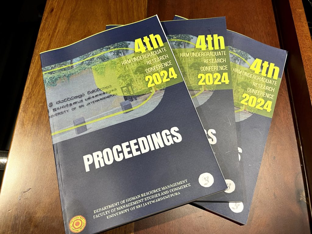  4th HRM Undergraduate Research Conference 2024 - Department of Human Illustration 