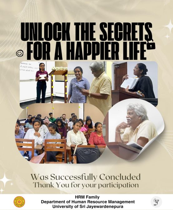 Guest Lecture – Unlocking the Secret for a Happier Life