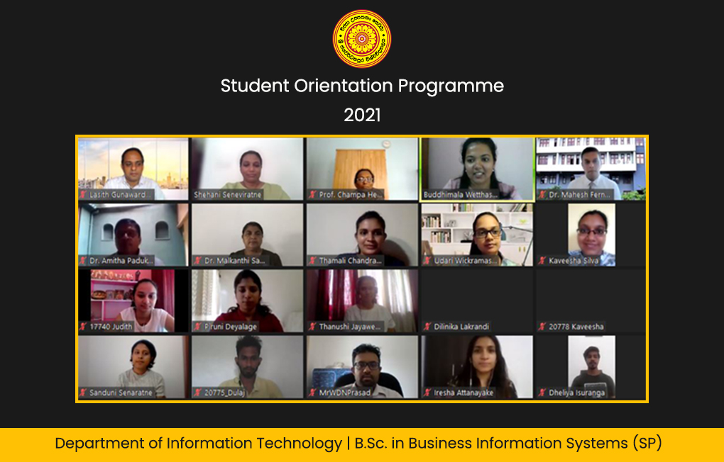 Student Orientation Programme – 2021