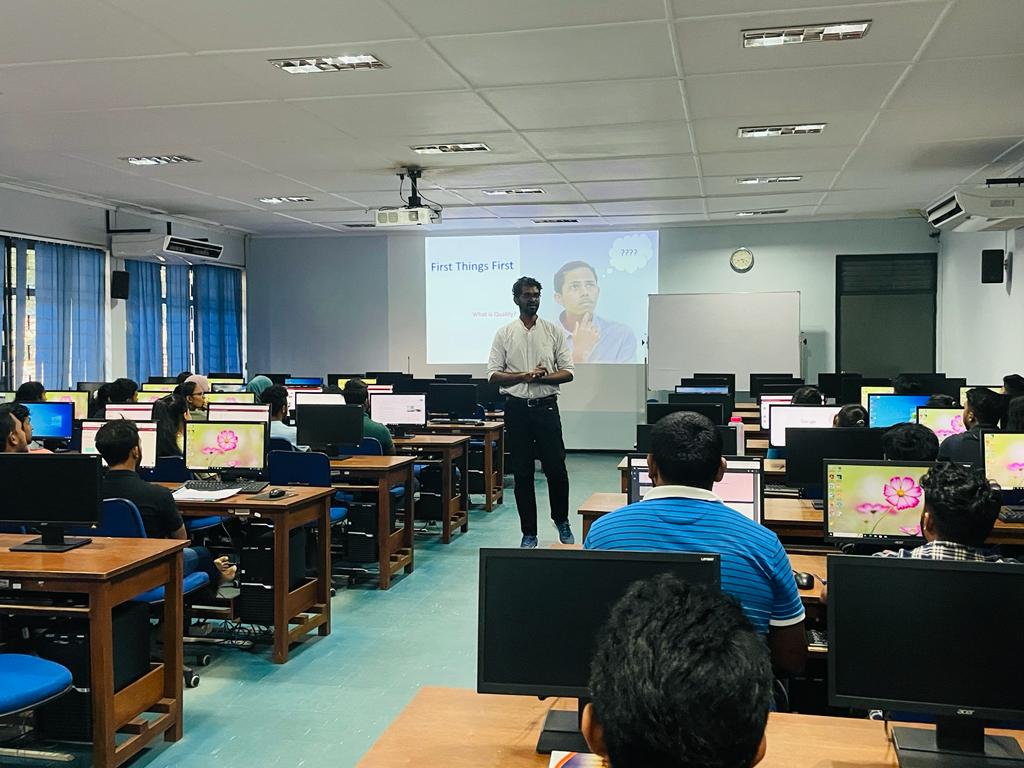 Guest Lecture on Introduction to Software Quality Assurance Guest Lecture on Introduction to Software Quality Assurance