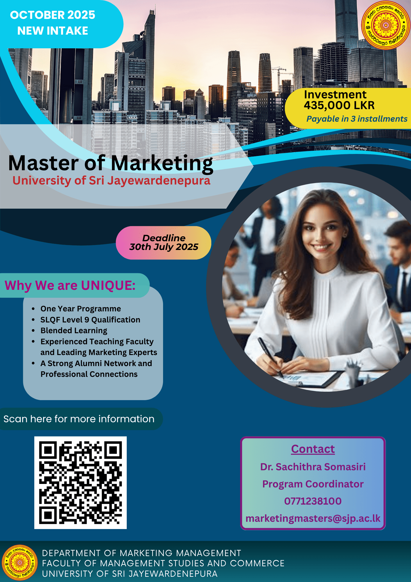 Master of Marketing New Intake – October 2025