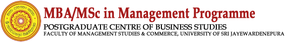 MBA/MSC in Management Programme