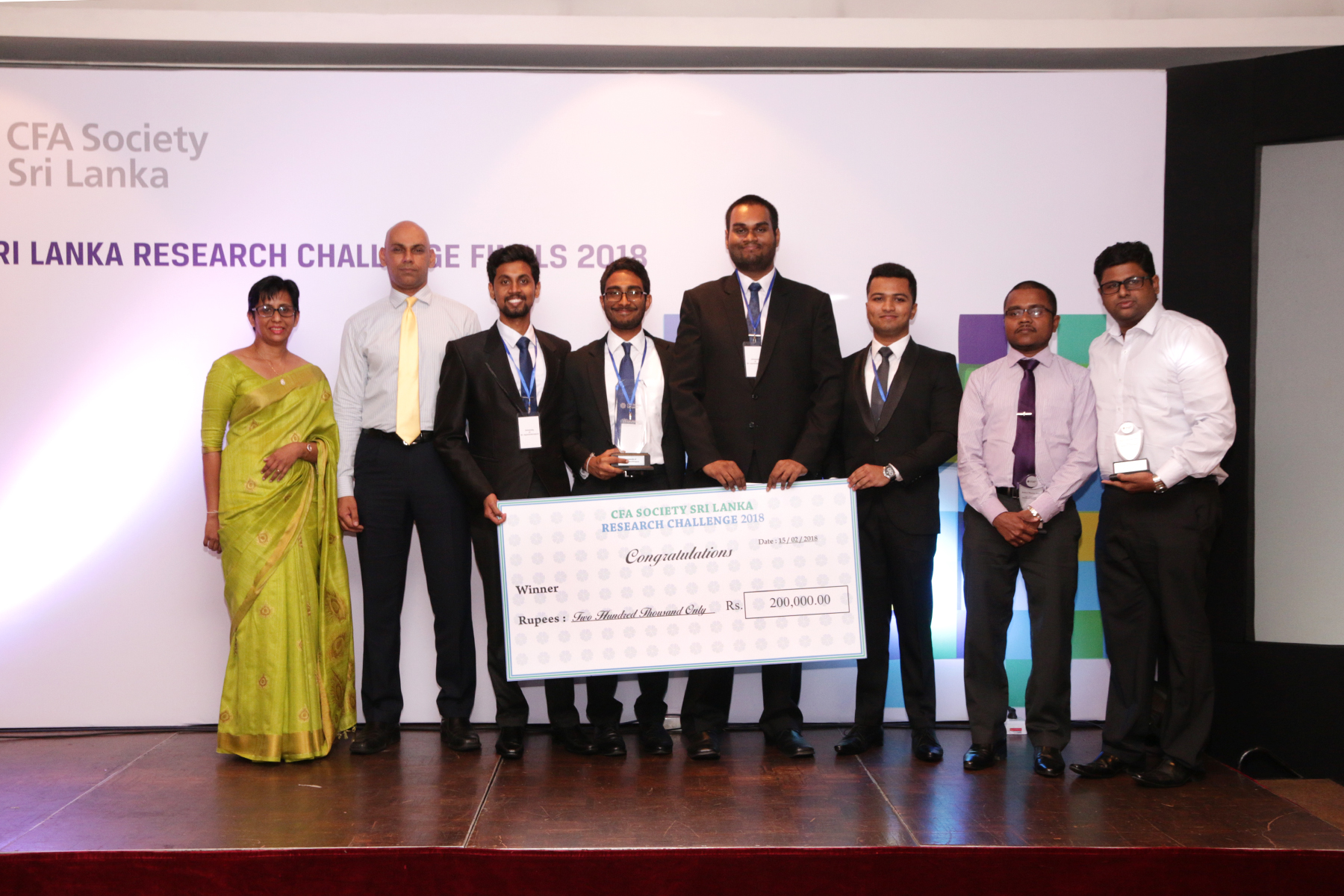 Dept of Finance Won the CFA Research Challenge 2018