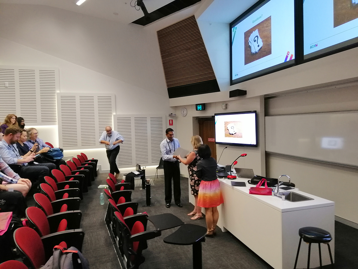 Dr. Mahesh Fernando wins the best student paper award at Health Informatics and Knowledge Management (HIKM) conference 2019 held in Australia.