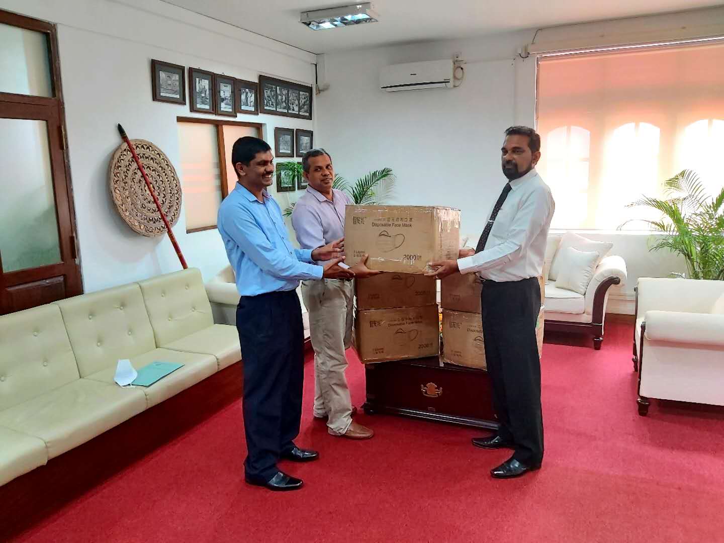 Zhejiang Shuren University, Zhejiang Province, Hangzhou, China has Donated 10 000 Face Masks to University of Sri Jayewardenepura