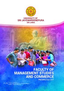 Faculty Prospectus - Faculty of Management Studies & Commerce