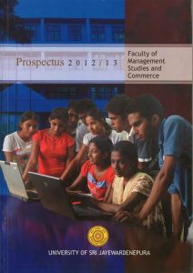 Prospectus 2012 - 2013 - Faculty of Management Studies & Commerce