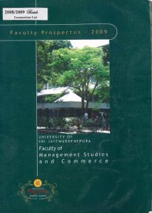 Prospectus 2009 - Faculty of Management Studies & Commerce
