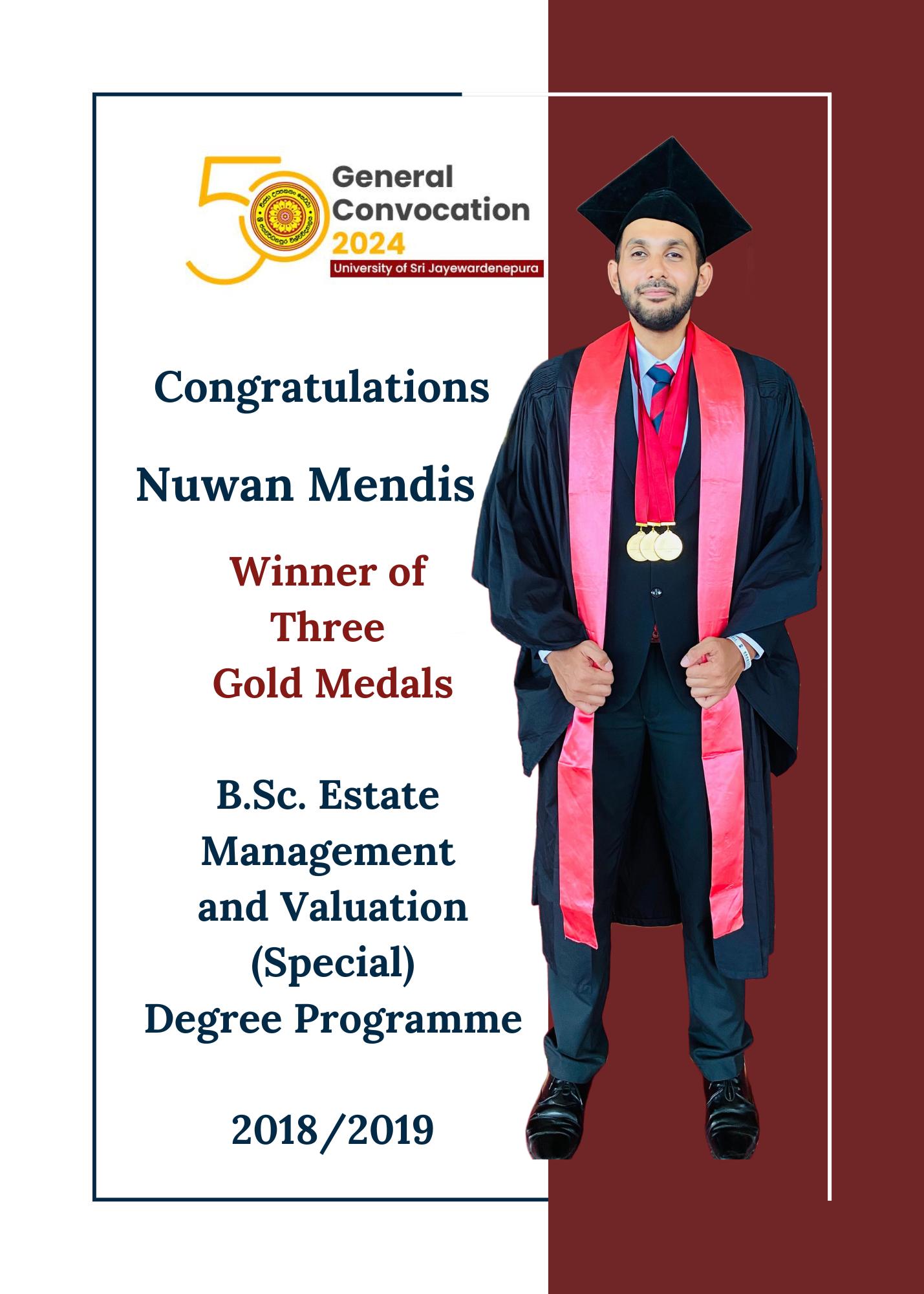 Heartfelt Congratulations to Nuwan Mendis for Winning All Three Medals! Heartfelt Congratulations to Nuwan Mendis for Winning All Three Medals!