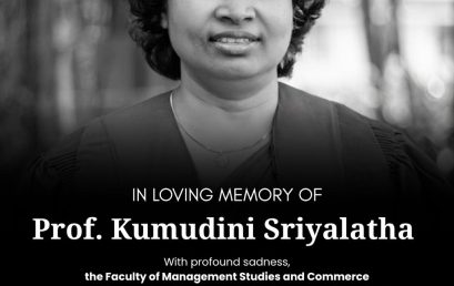 FMSC Mourns the Passing of Professor Kumudini Sriyalatha